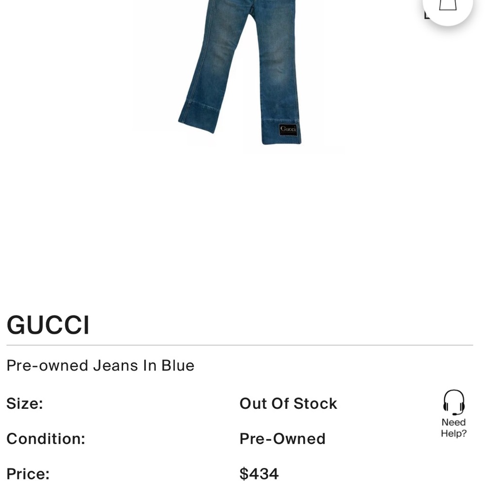 Men’s Gucci patch jeans size 36